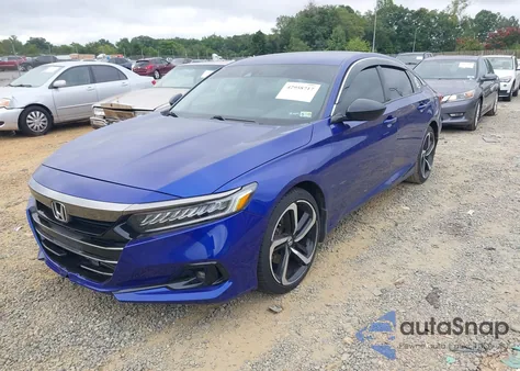 2022 Honda Accord Sport Se из США, поврежденный, VIN 1HGCV1F43NA112504